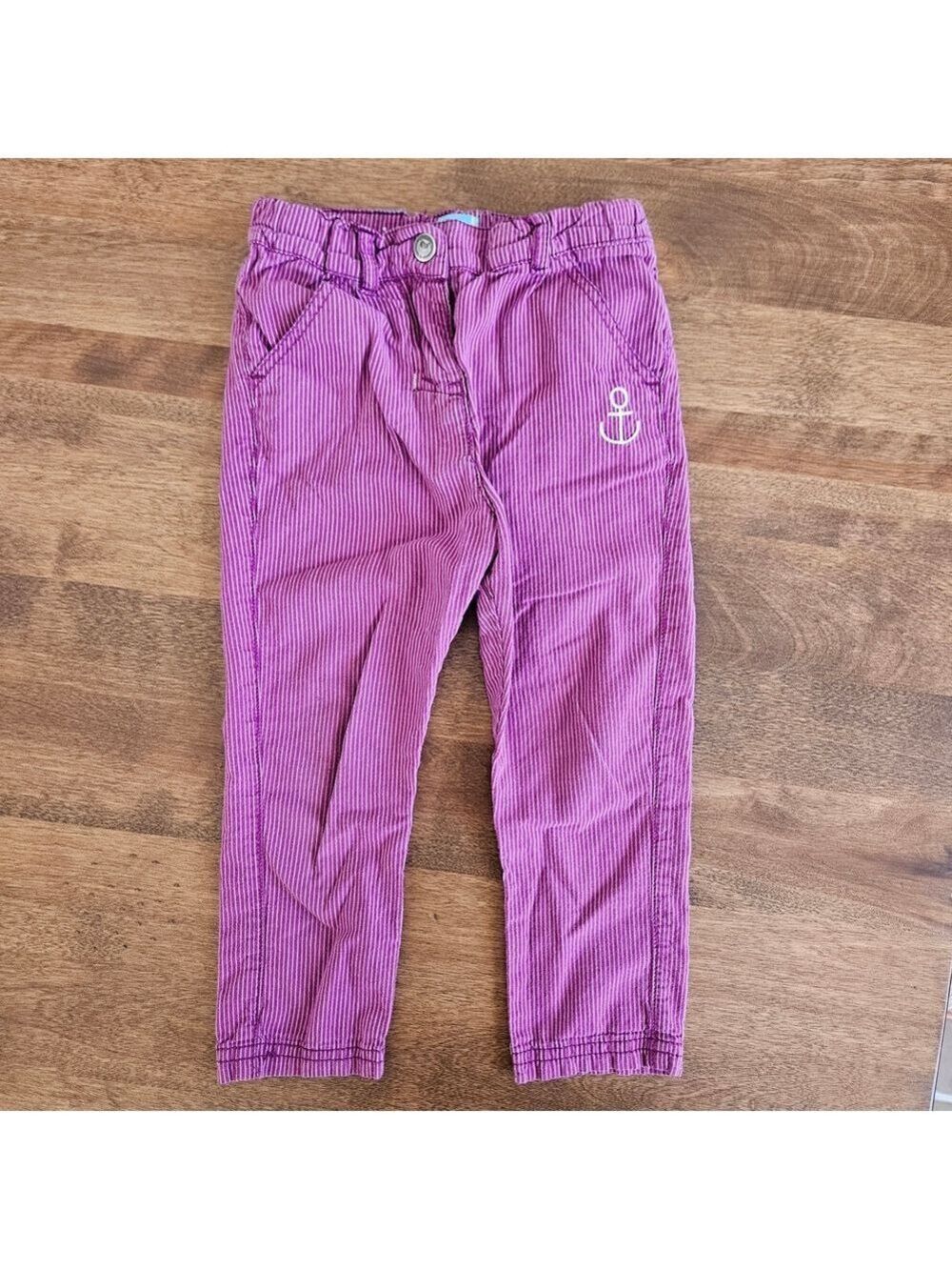 2T Vibrant Purple Kids Corduroy Trousers